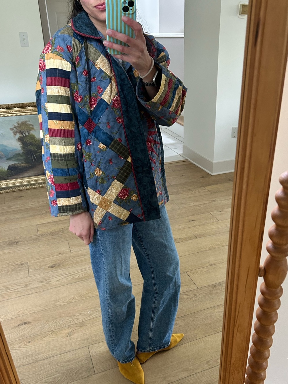 Quilted Patchwork Jacket - Multicolor